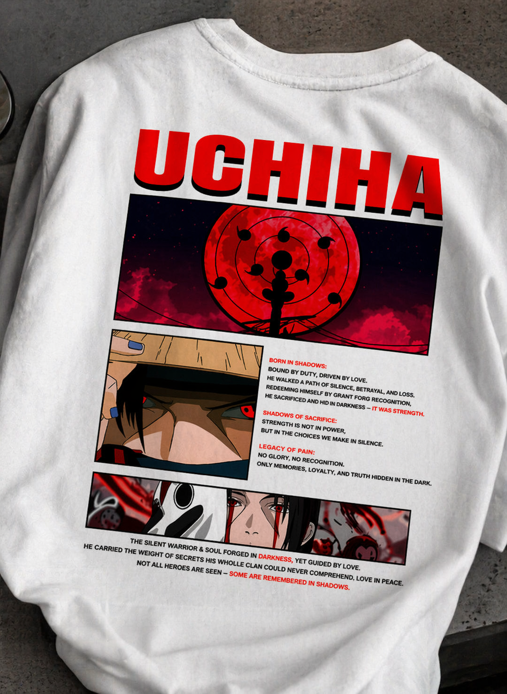 Unisex Oversized Uchiha Bloodline Oversized Tee