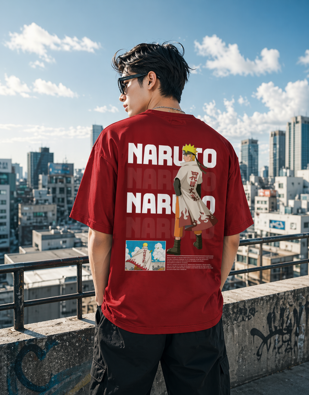 Unisex Oversized Naruto Ascension Tee