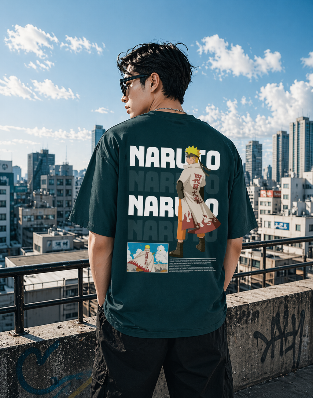 Unisex Oversized Naruto Ascension Tee