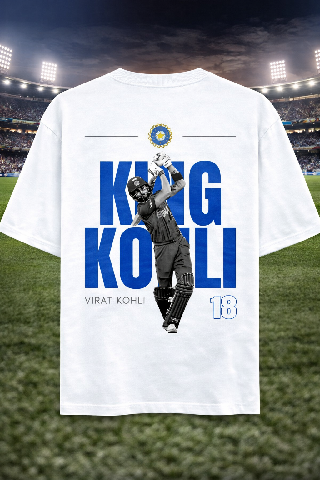 Unisex Oversized Kohli 18 Signature Edition