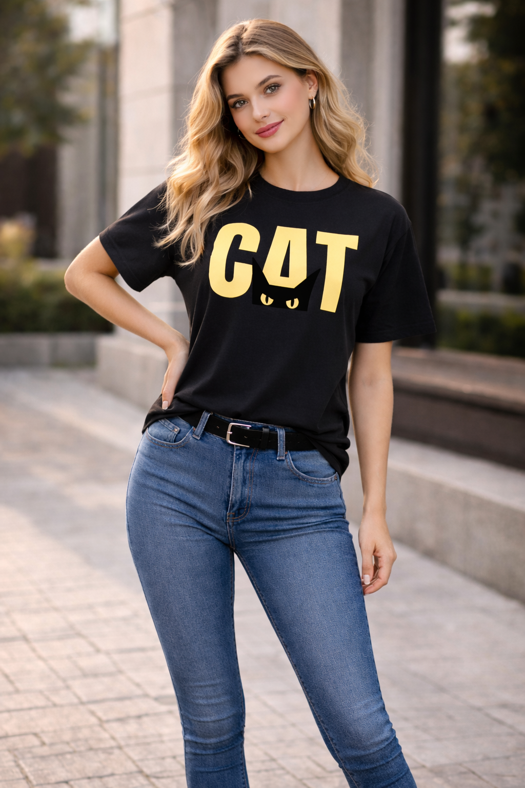 Shadow Eyes Cat T-Shirt
