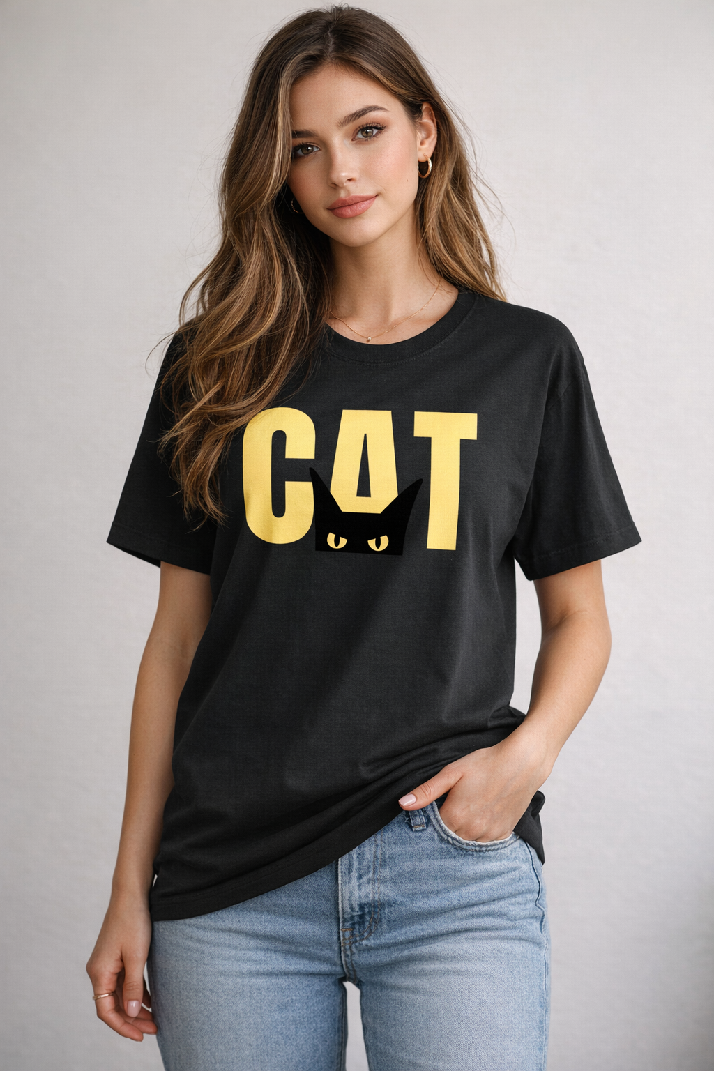 Shadow Eyes Cat T-Shirt