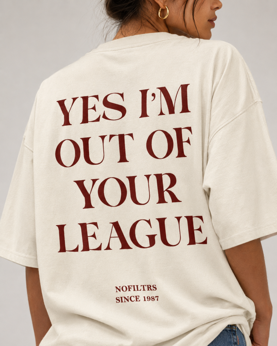Out of Your League Oversized Tee