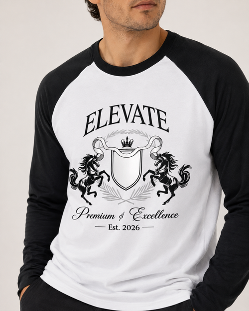 Elevate Heritage Crest Raglan Tee