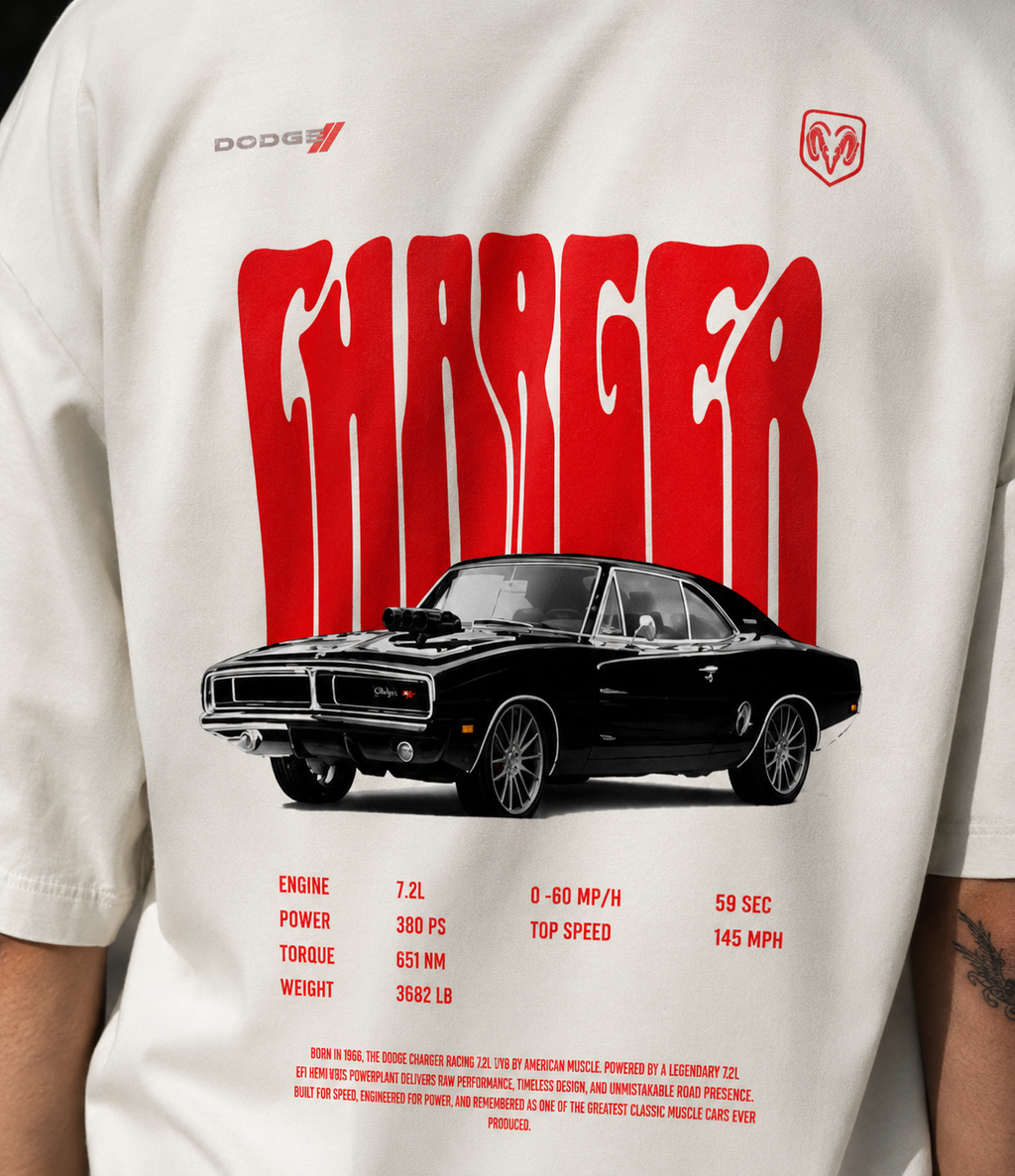 Midnight Charger Oversized Tee
