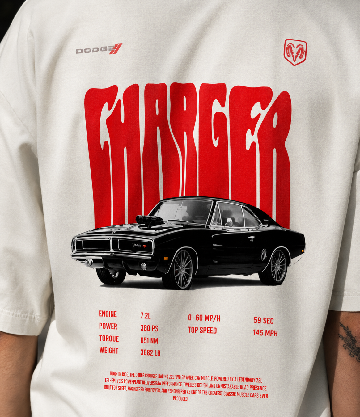 Midnight Charger Oversized Tee