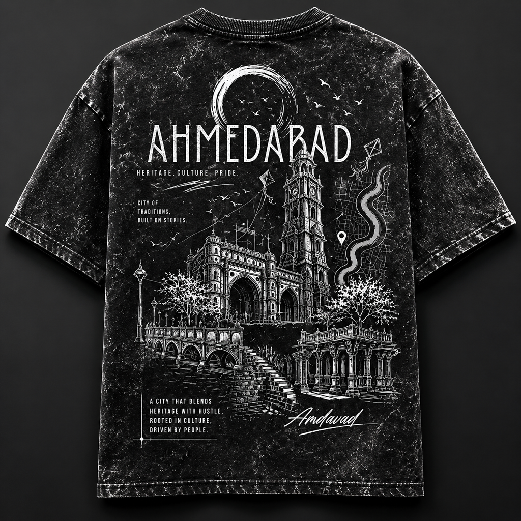 Amdavad Heritage Oversized Tee