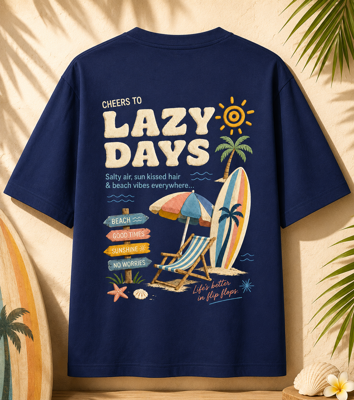 Elevate Lazy Days Oversized Tee