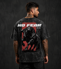 No Fear Bull Oversized Acid Wash Tee