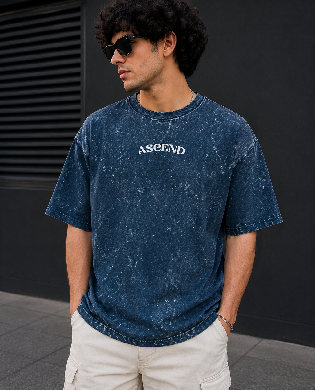 Ascend Acid Wash Oversized Tee