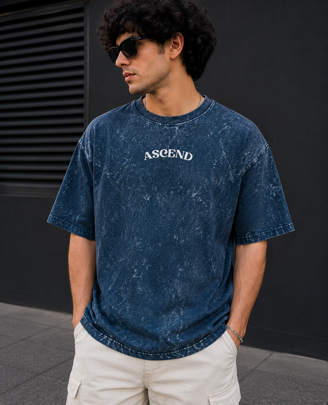 Ascend Acid Wash Oversized Tee
