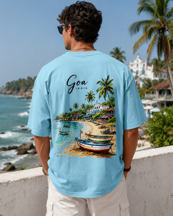 Unisex Goa Coastal Oversized Tee