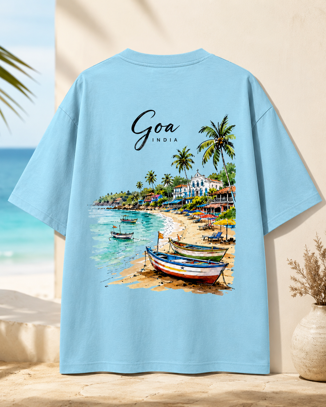 Unisex Goa Coastal Oversized Tee