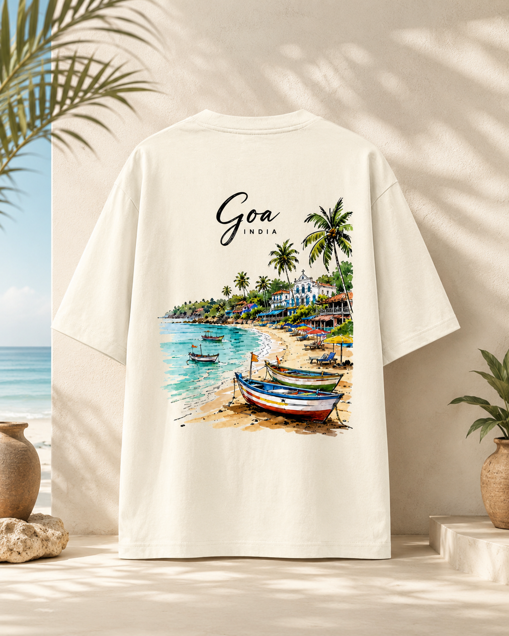 Unisex Goa Coastal Oversized Tee