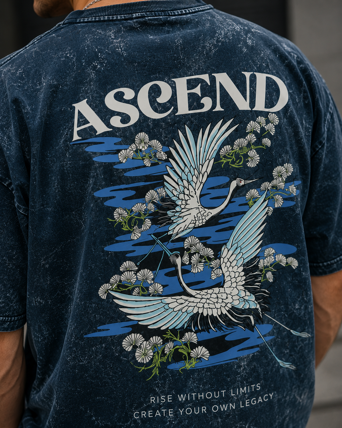 Ascend Acid Wash Oversized Tee