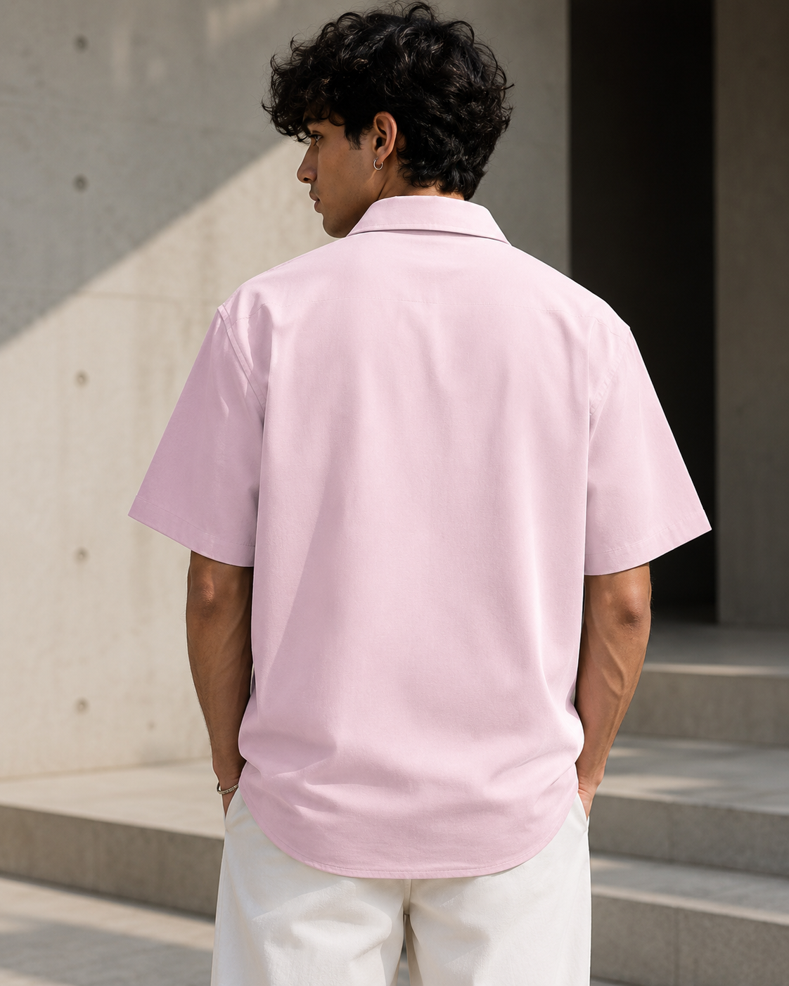 Blush Breeze Oversized Shirt