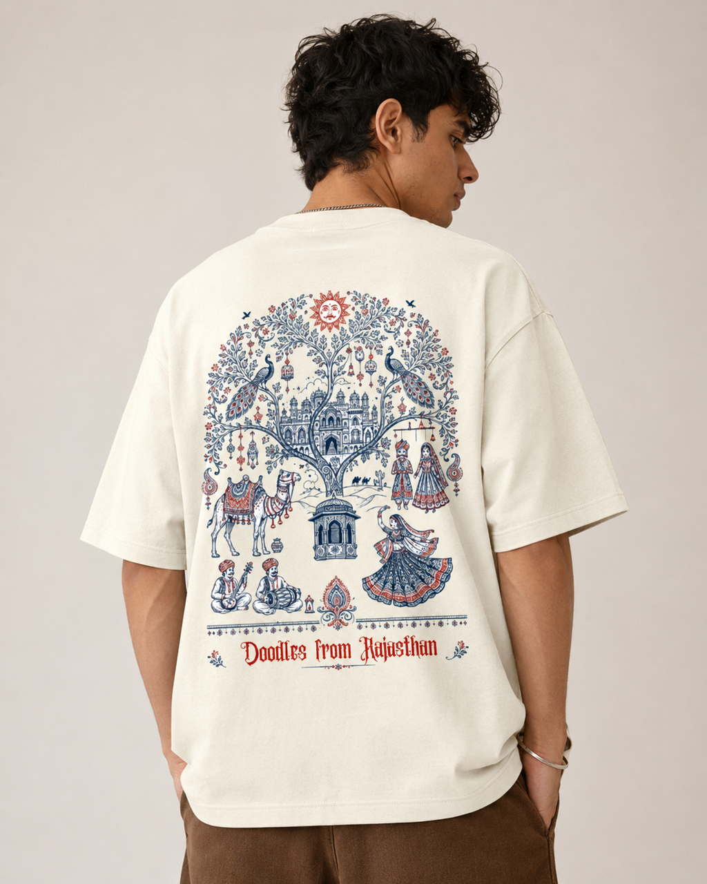 Oversized Royal Rajasthan Graphic Tee
