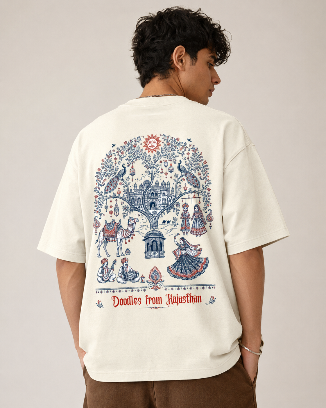 Oversized Royal Rajasthan Graphic Tee