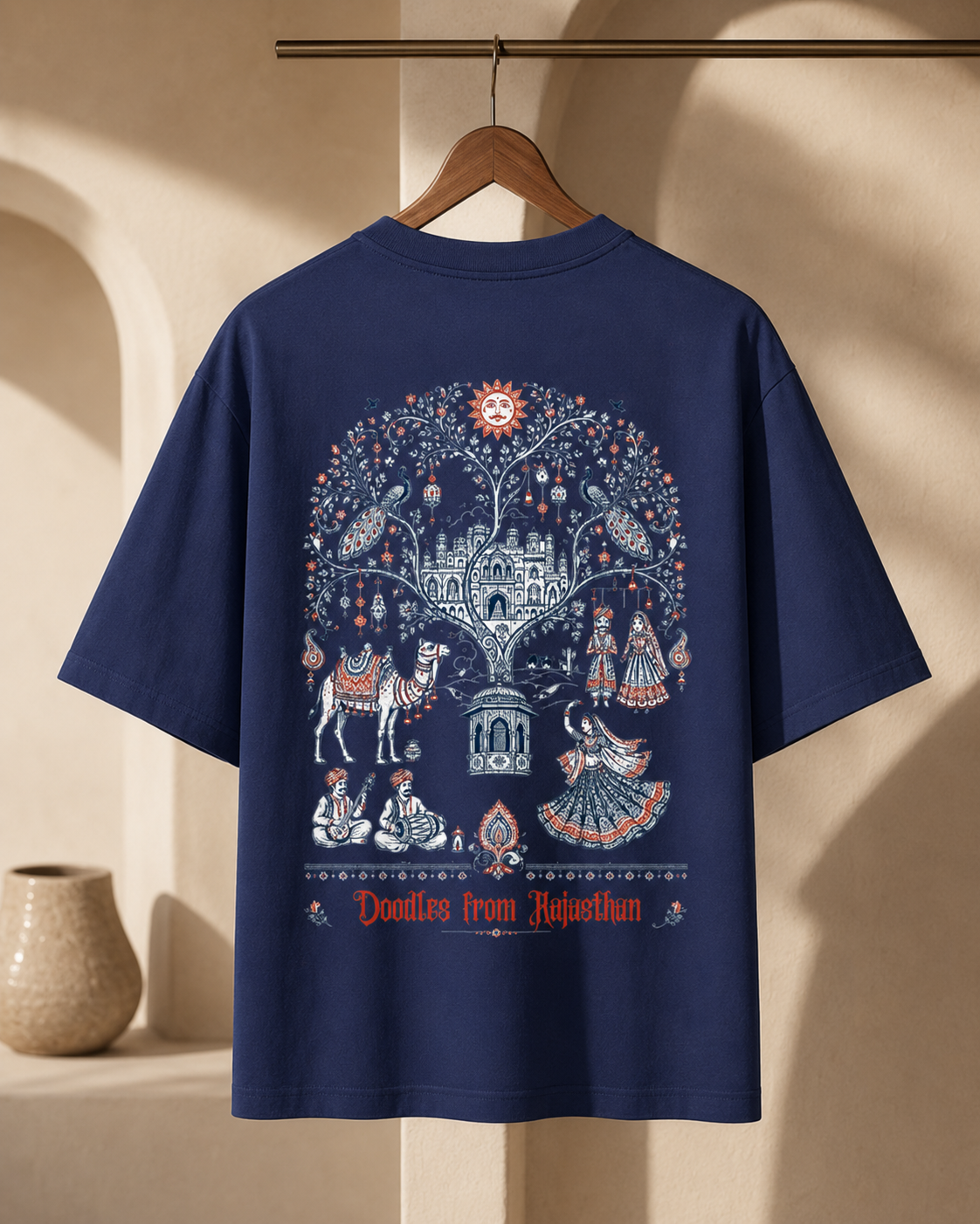 Oversized Royal Rajasthan Graphic Tee