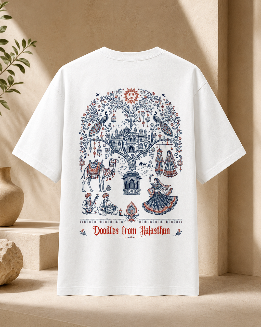 Oversized Royal Rajasthan Graphic Tee