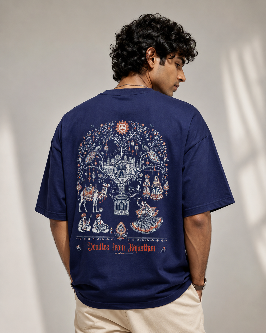 Oversized Royal Rajasthan Graphic Tee