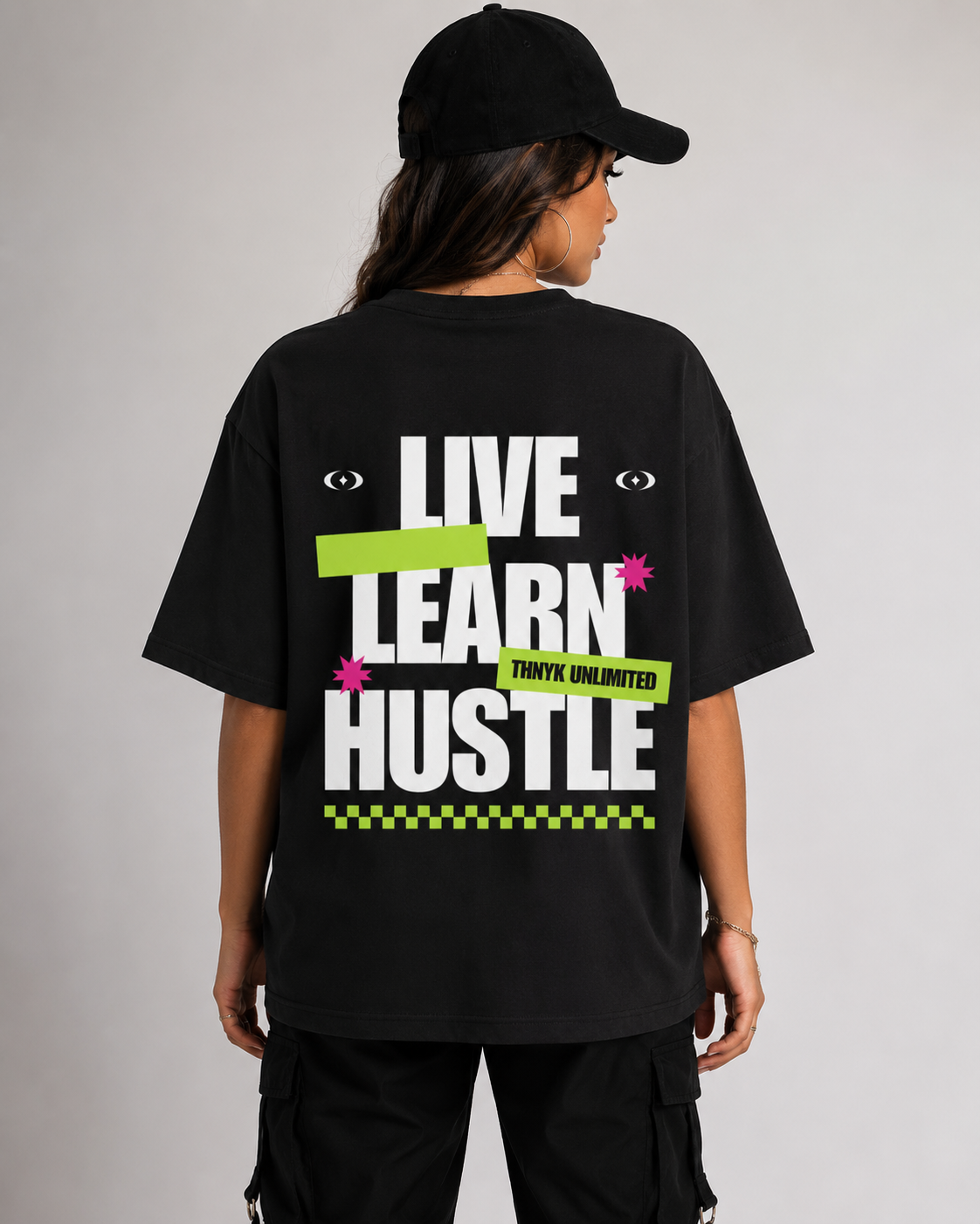 Hustle Mode Oversized Tee