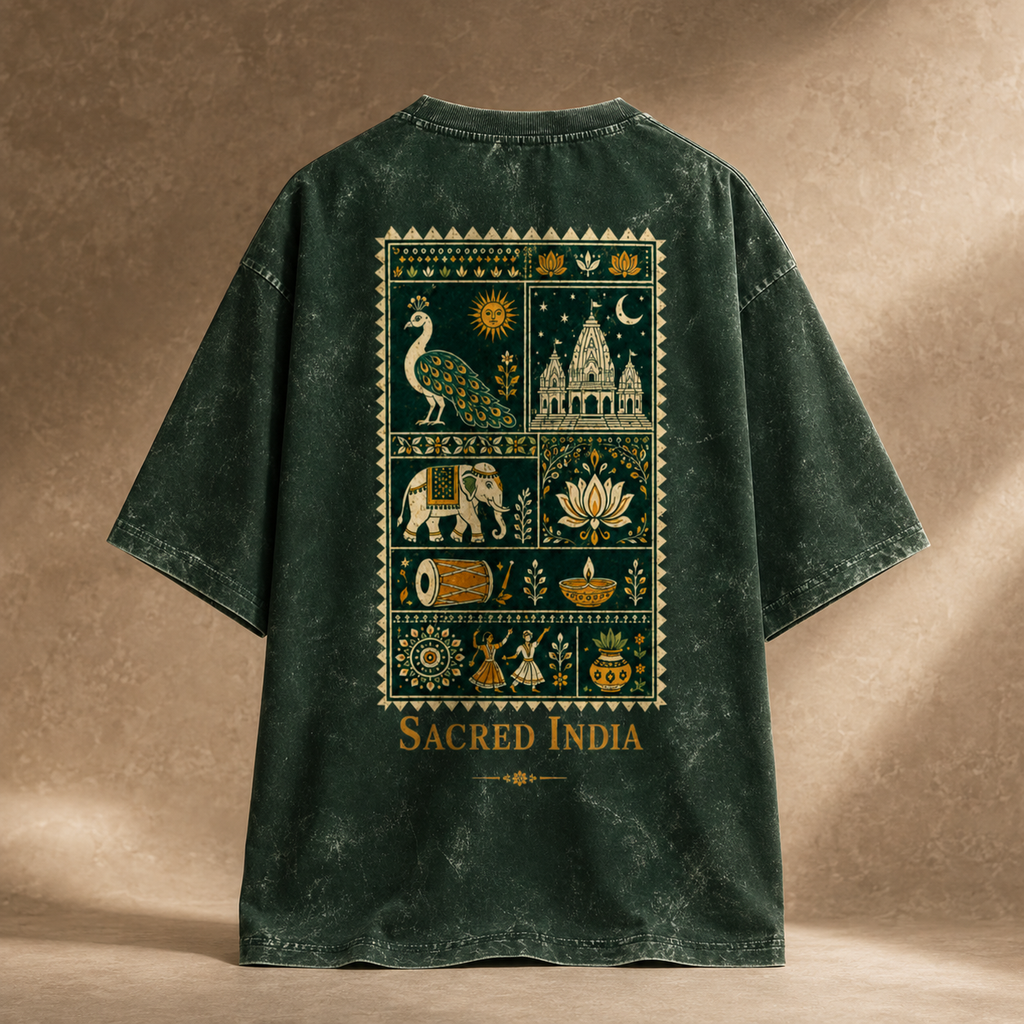 Heritage India Oversized Acid Tee