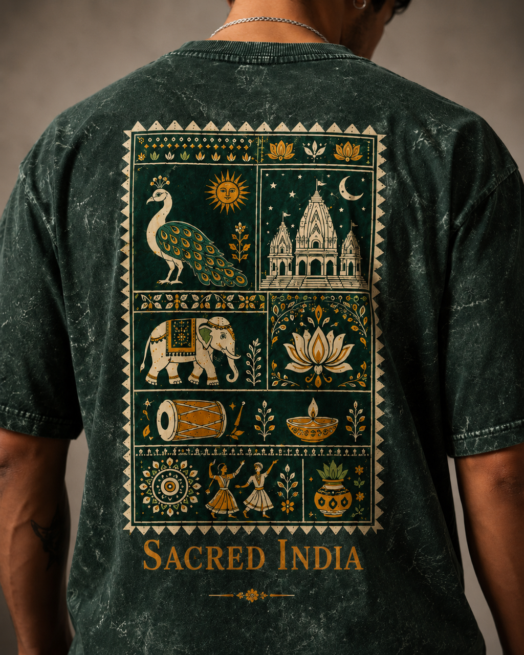 Heritage India Oversized Acid Tee