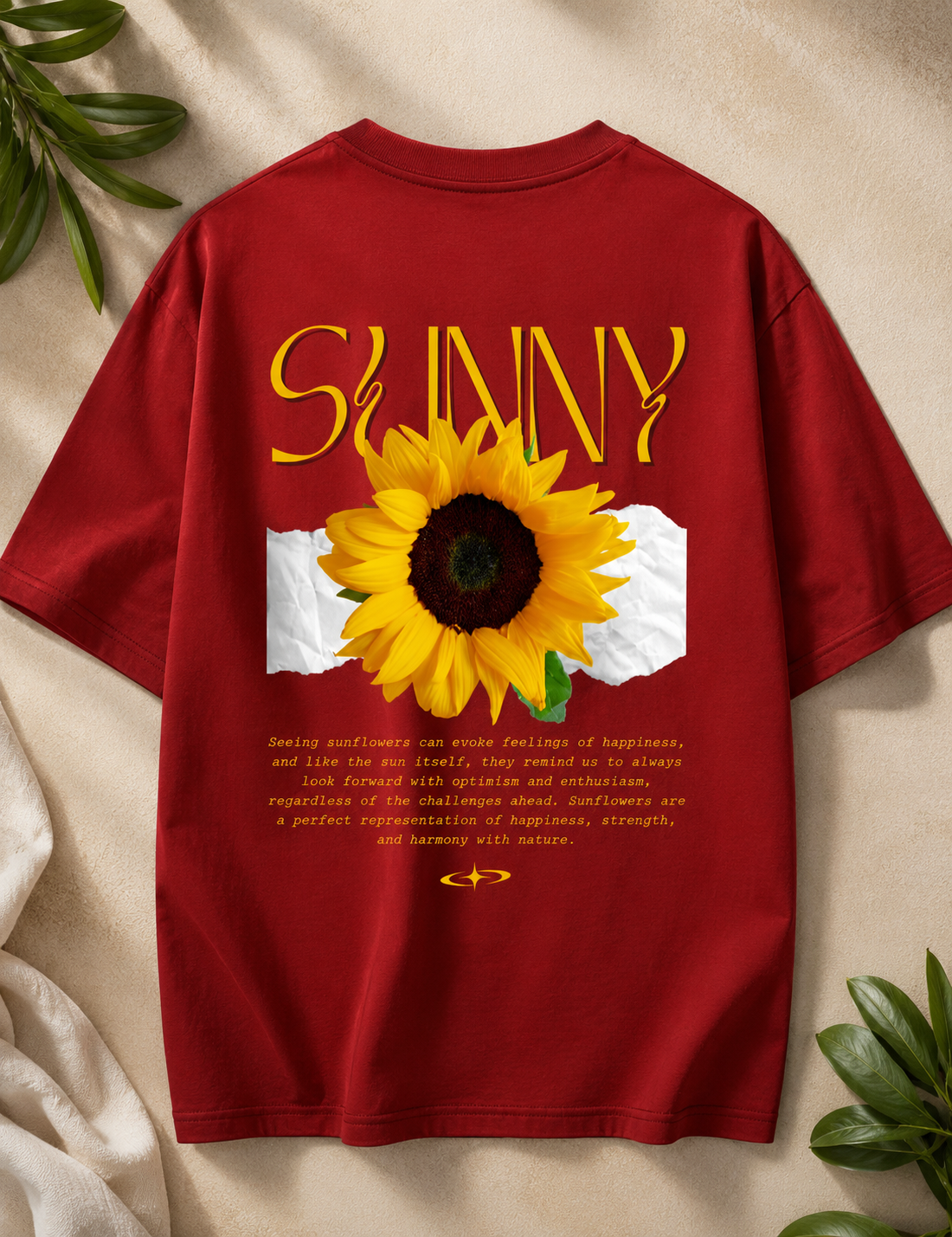 Sunflower Mood Oversized Tee