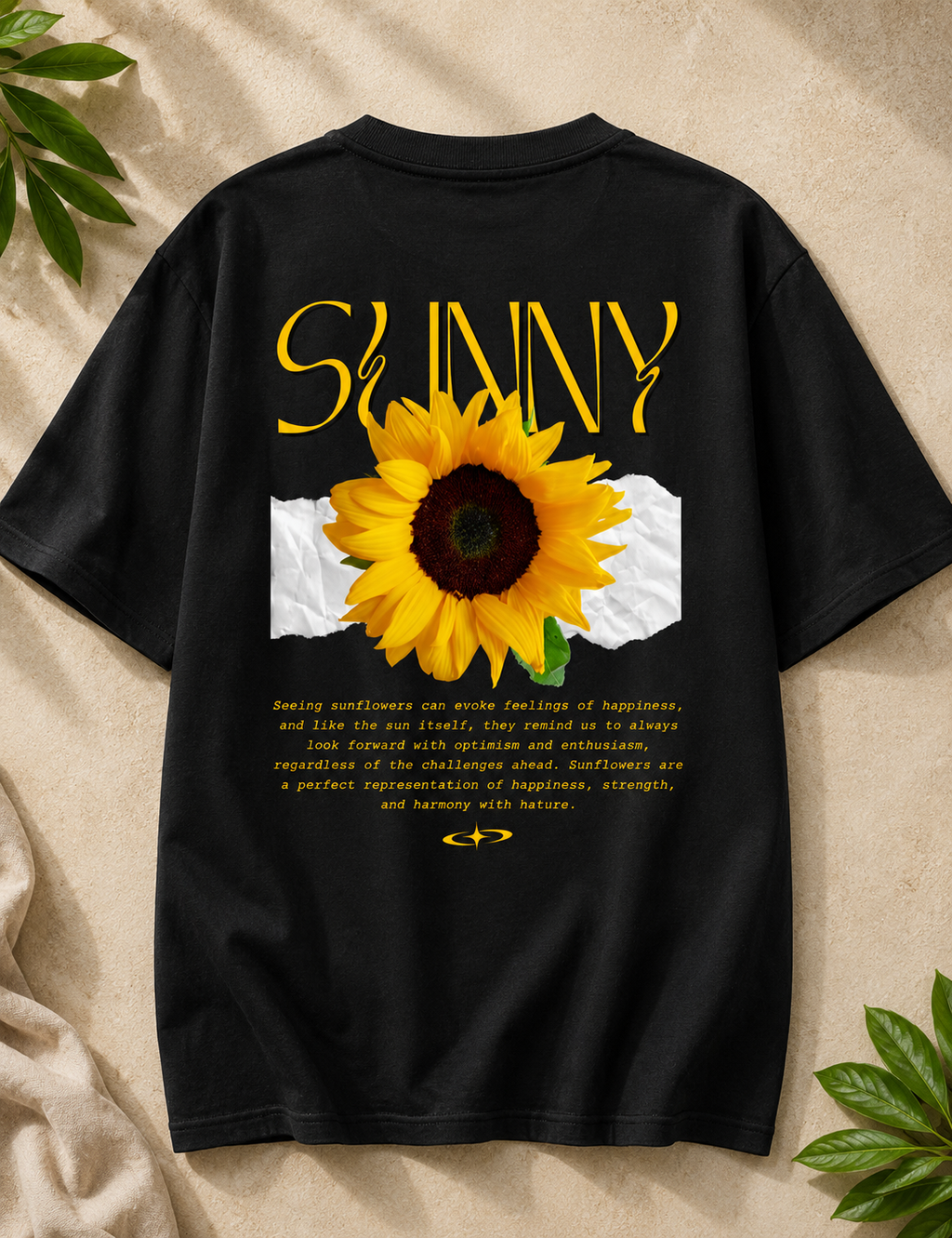 Sunflower Mood Oversized Tee