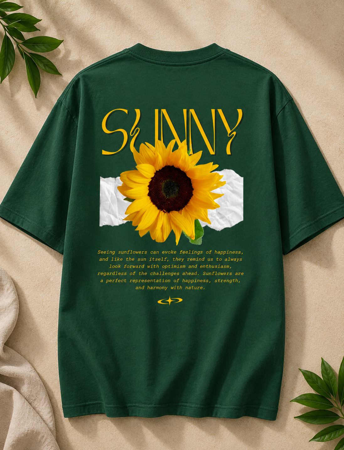 Sunflower Mood Oversized Tee