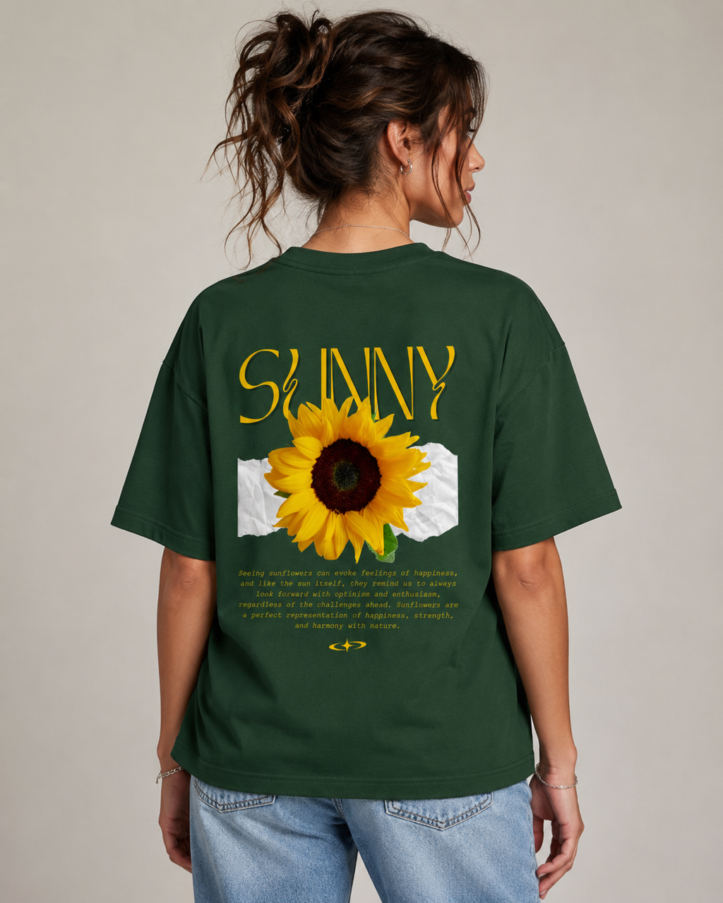 Sunflower Mood Oversized Tee