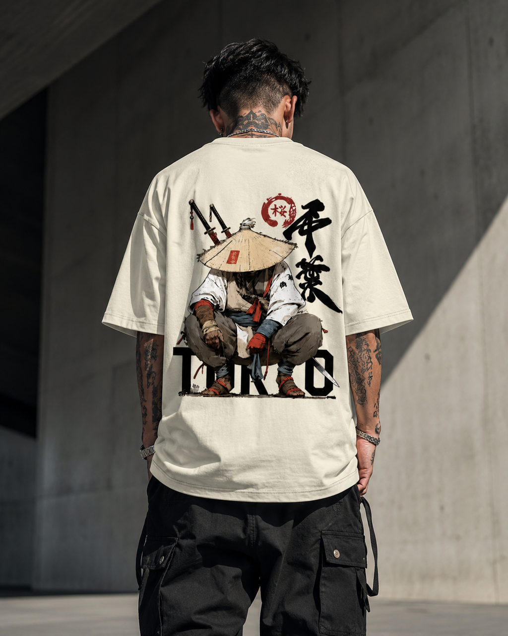 Unisex Oversized Shadow Samurai Tee