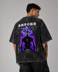 Goku Acid Washed Oversized Tee