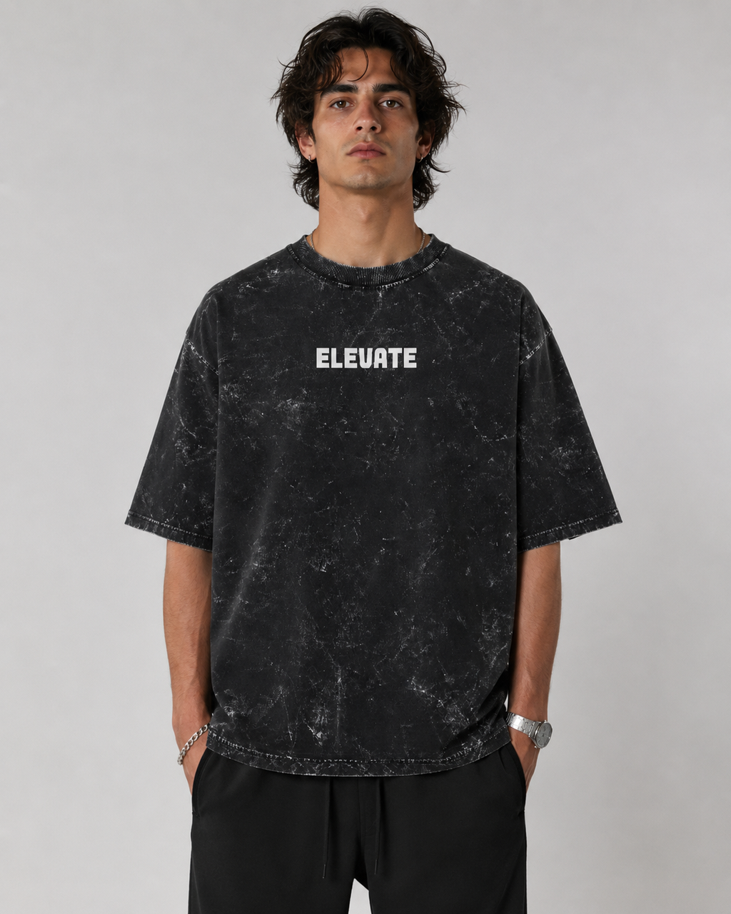 Goku Acid Washed Oversized Tee