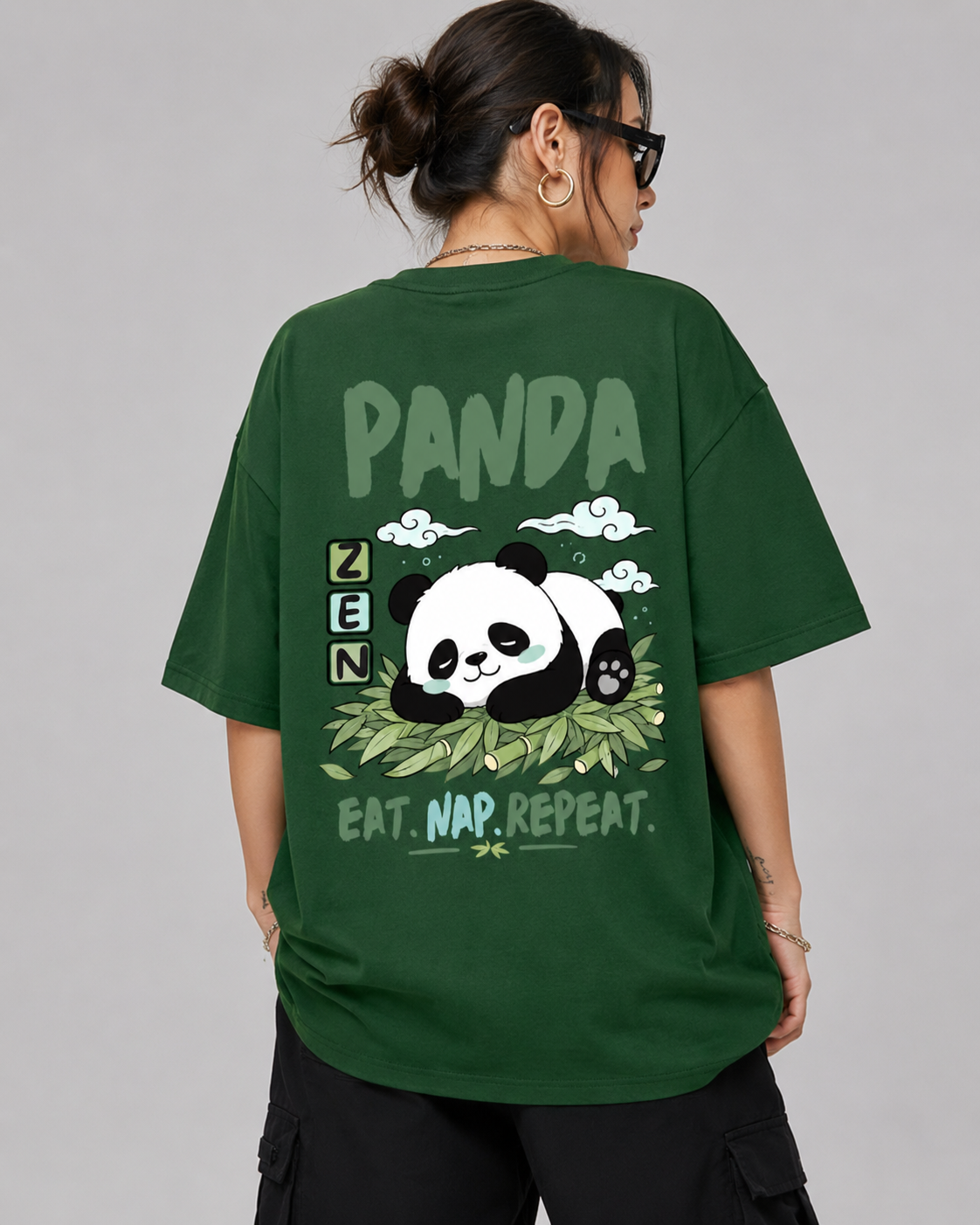 Panda Zen Oversized Tee