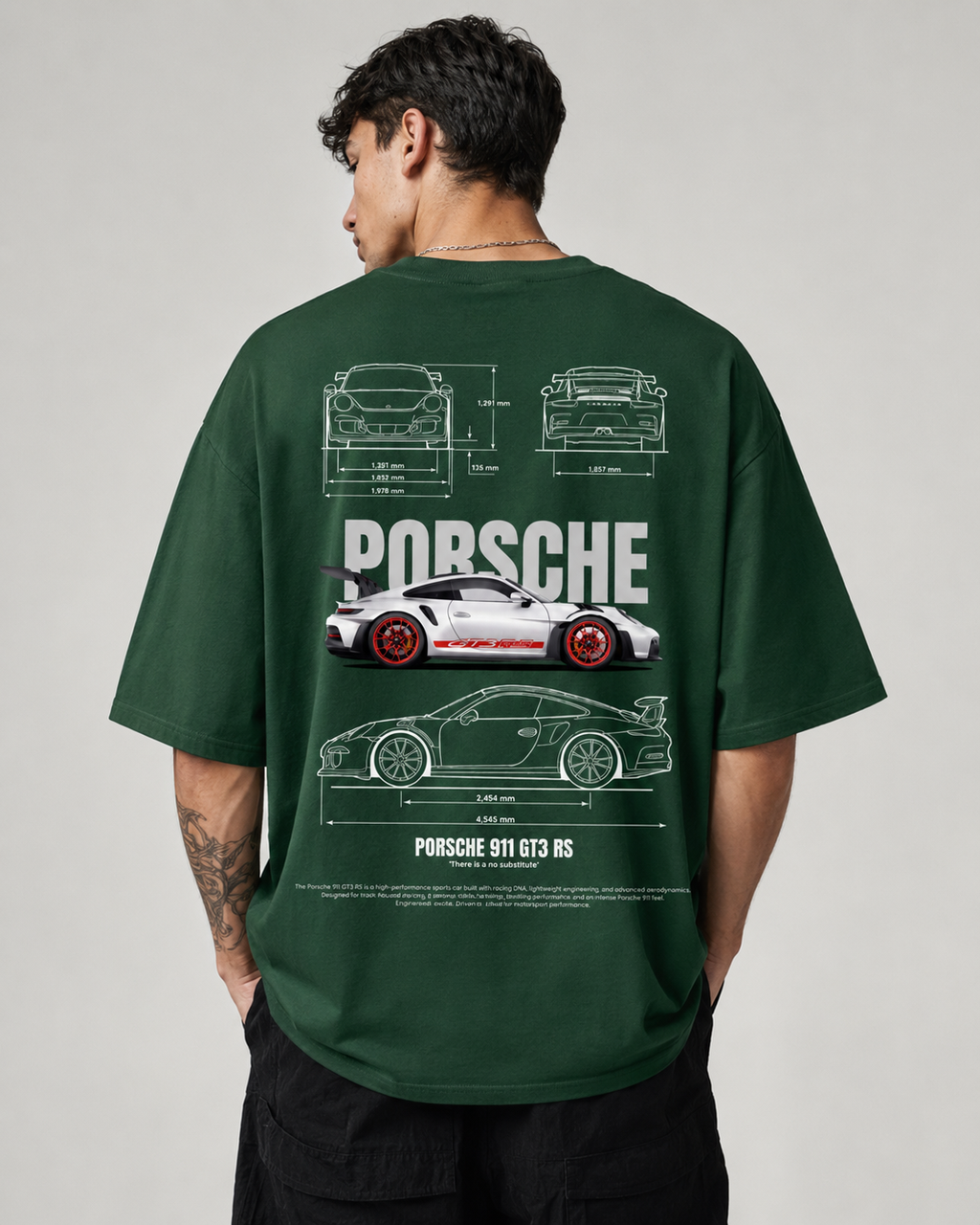 Unisex Oversized Porsche Tee
