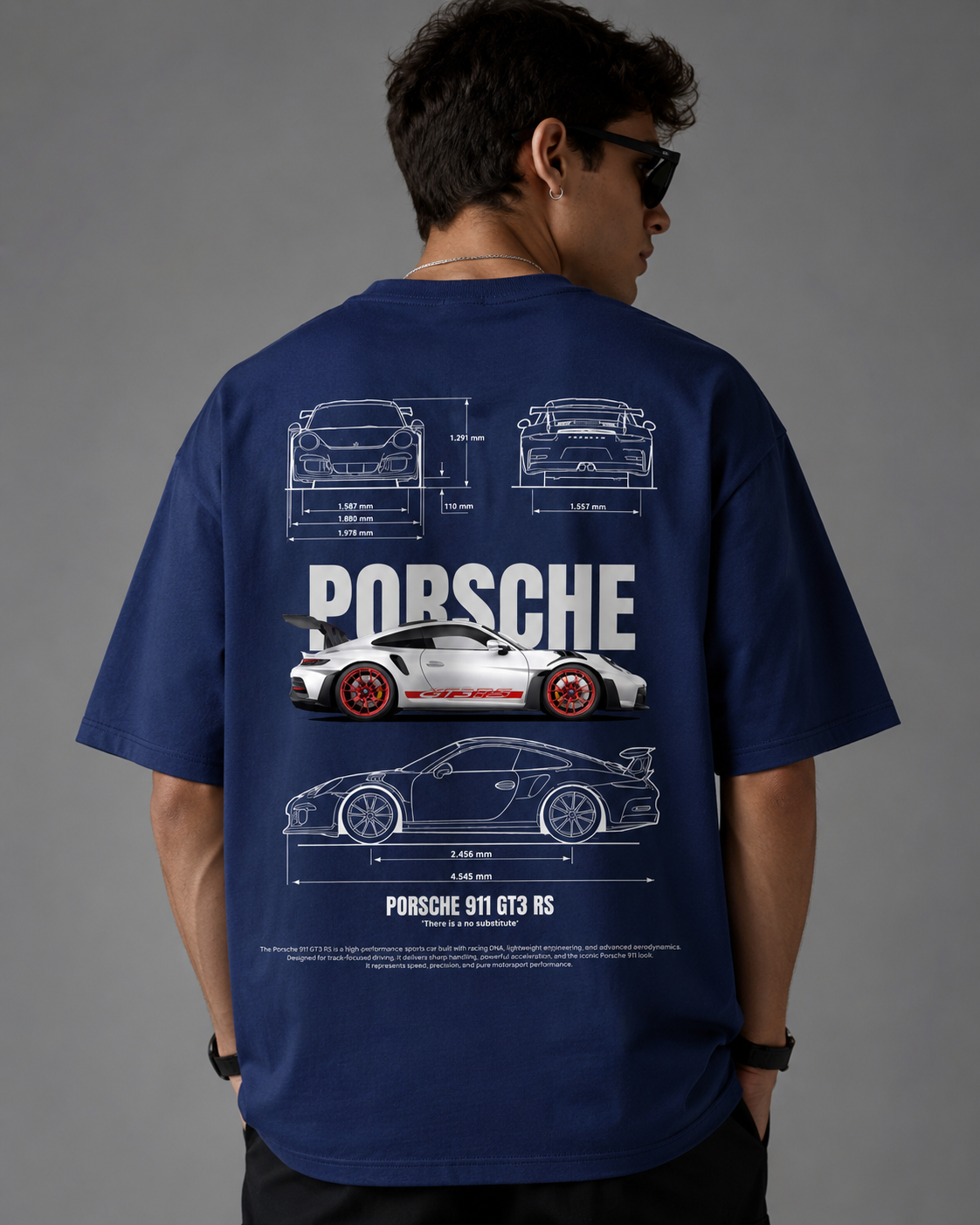 Unisex Oversized Porsche Tee