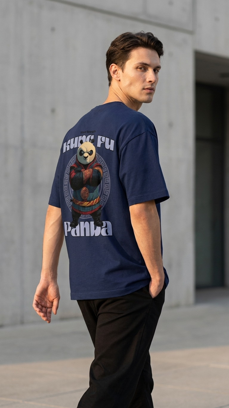 Unisex Kung Fu Panda Oversized Tee