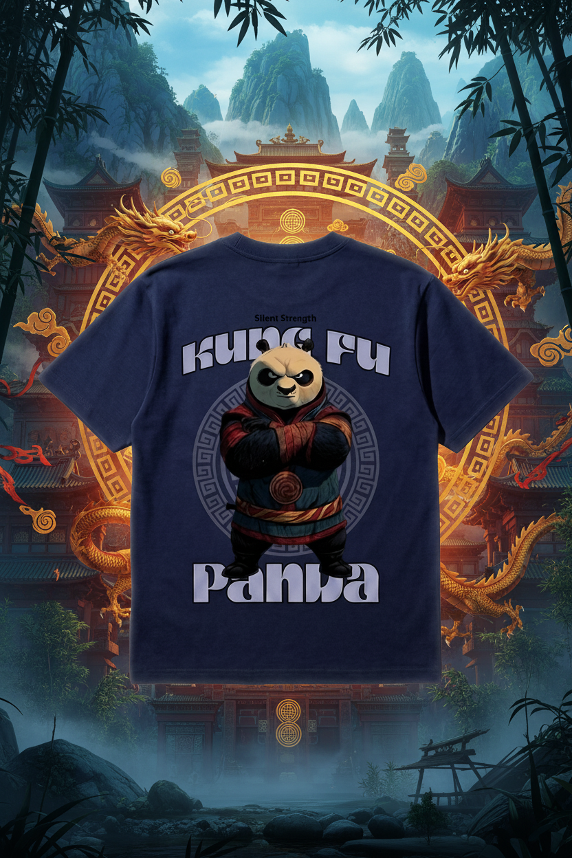 Unisex Kung Fu Panda Oversized Tee